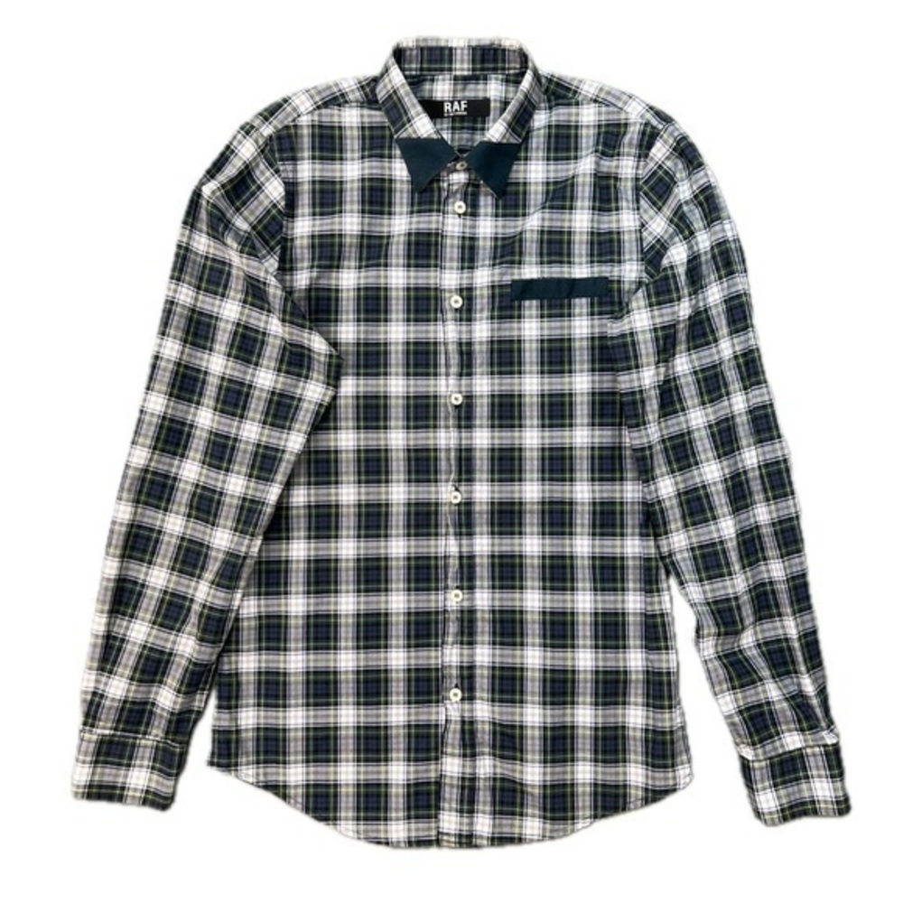 RAF SIMONS Archive Tartan Button Up Shirt Made in Italy